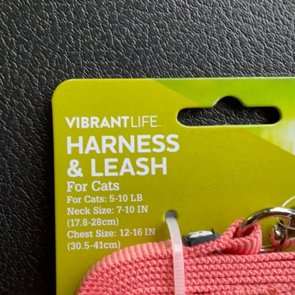 Vibrant Pink Cat Harness & Leash